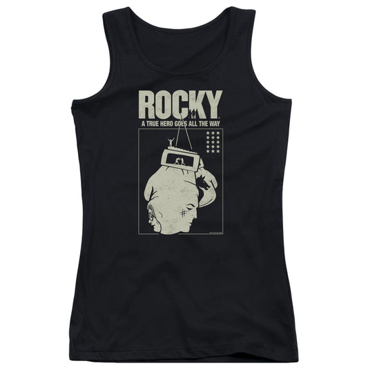 Rocky The Hero Womens Tank Top Shirt Black