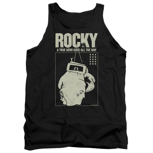 Rocky The Hero Mens Tank Top Shirt Black