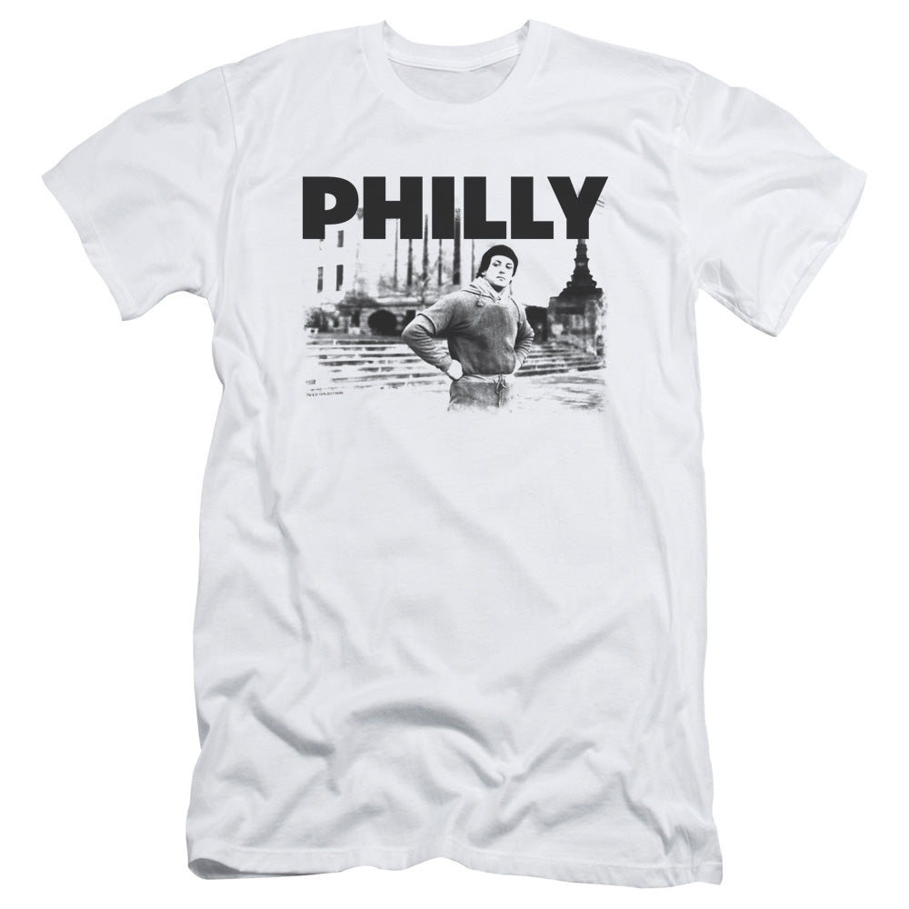 Rocky Philly Slim Fit Mens T Shirt White
