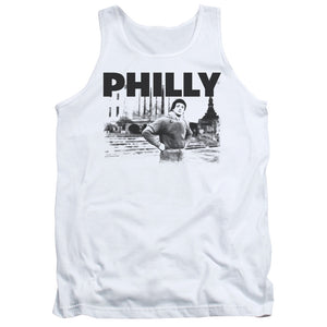 Rocky Philly Mens Tank Top Shirt White