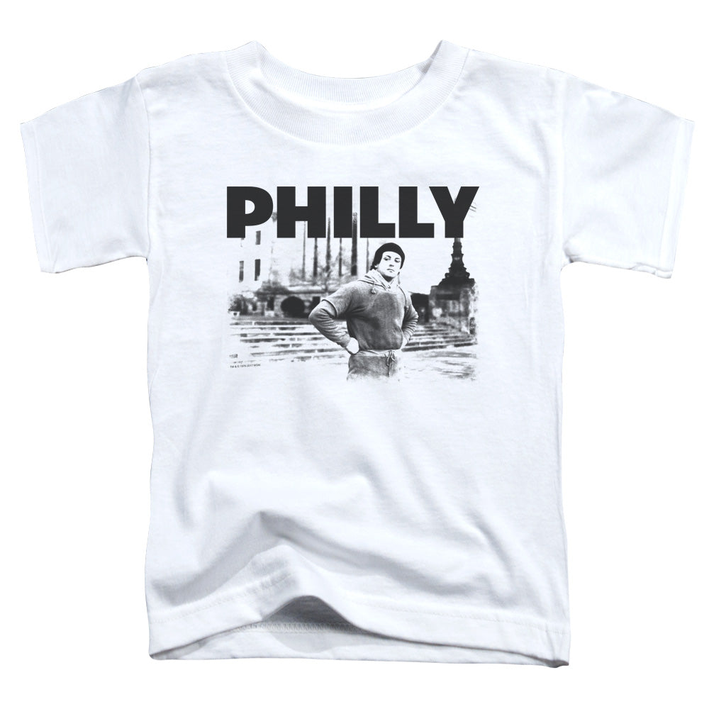 Rocky Philly Toddler Kids Youth T Shirt White