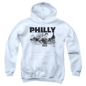 Rocky Philly Kids Youth Hoodie White