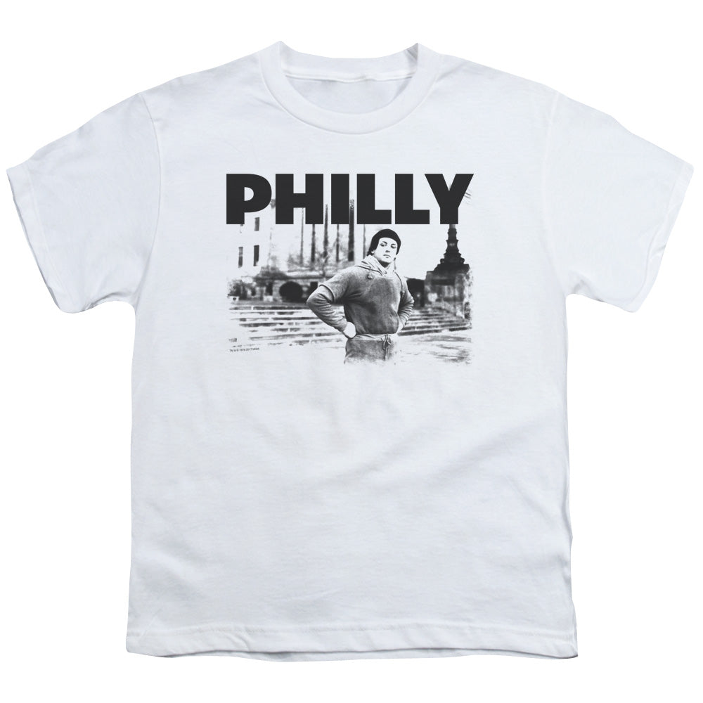 Rocky Philly Kids Youth T Shirt White