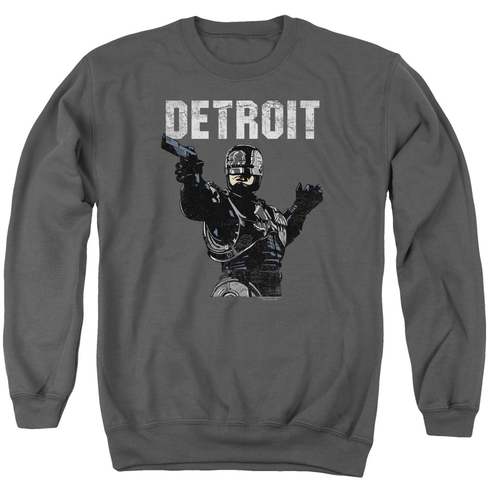 Robocop Detroit Mens Crewneck Sweatshirt Charcoal