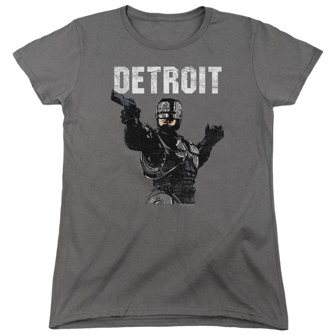 Robocop Detroit Womens T Shirt Charcoal