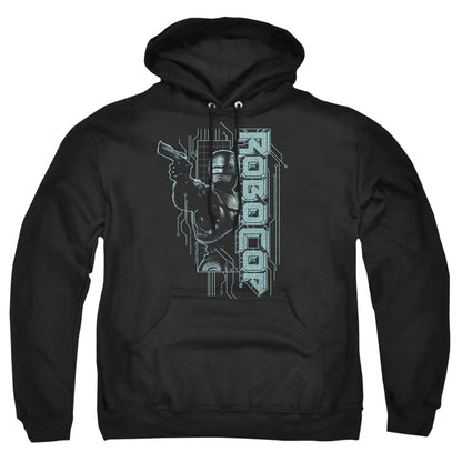 Robocop Murphy Split Mens Hoodie Black Officially Licensed