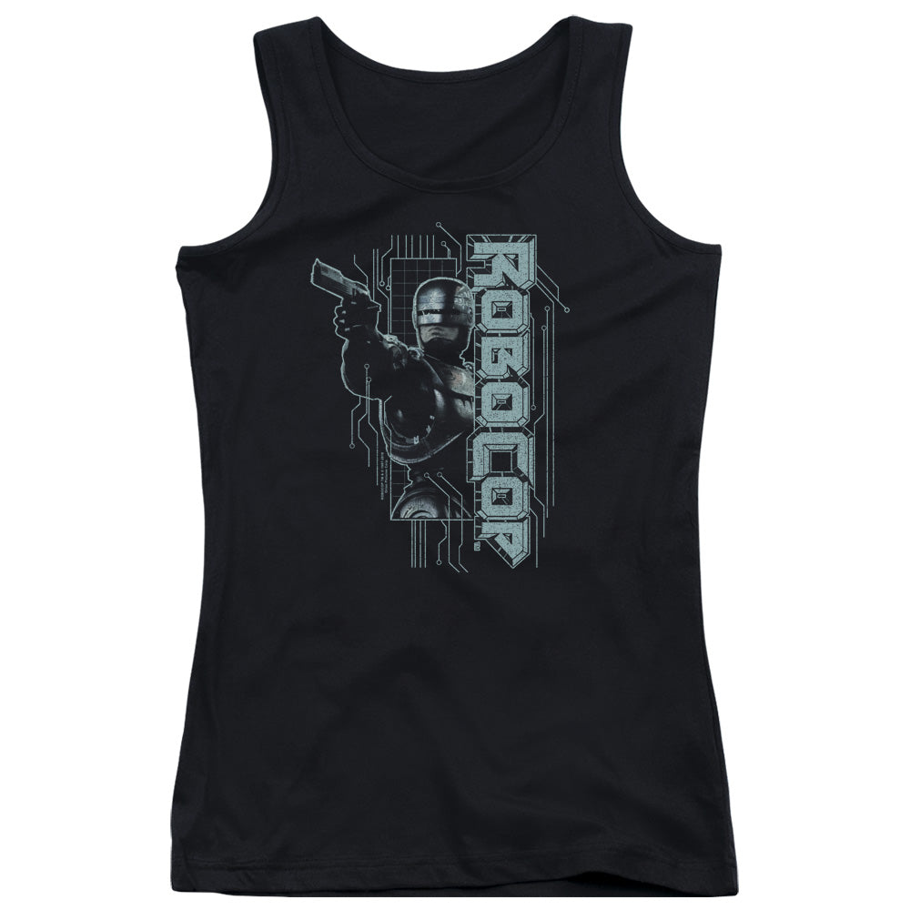 Robocop Murphy Split Womens Tank Top Shirt Black