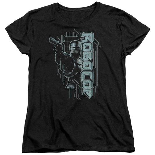 Robocop Murphy Split Womens T Shirt Black