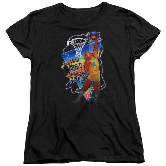 Teen Wolf Electric Wolf S S Women's Tee Black