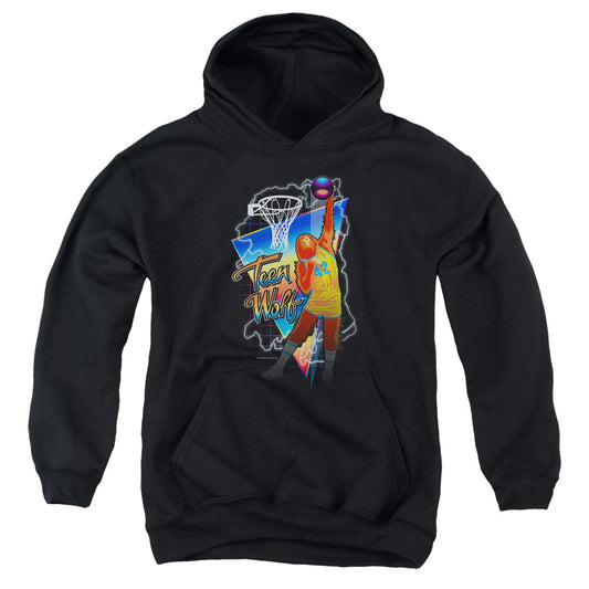 Teen Wolf Electric Wolf Kids Youth Hoodie Black