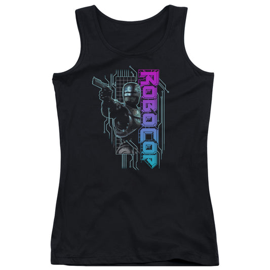 Robocop Robo Neon Womens Tank Top Shirt Black