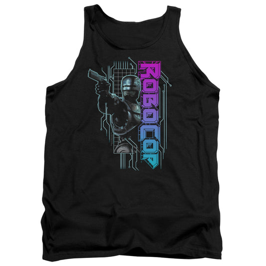 Robocop Robo Neon Mens Tank Top Shirt Black