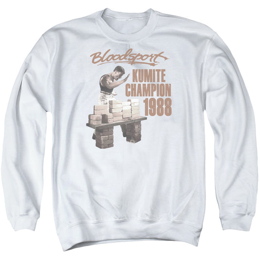 Bloodsport Dux Smash Mens Crewneck Sweatshirt White