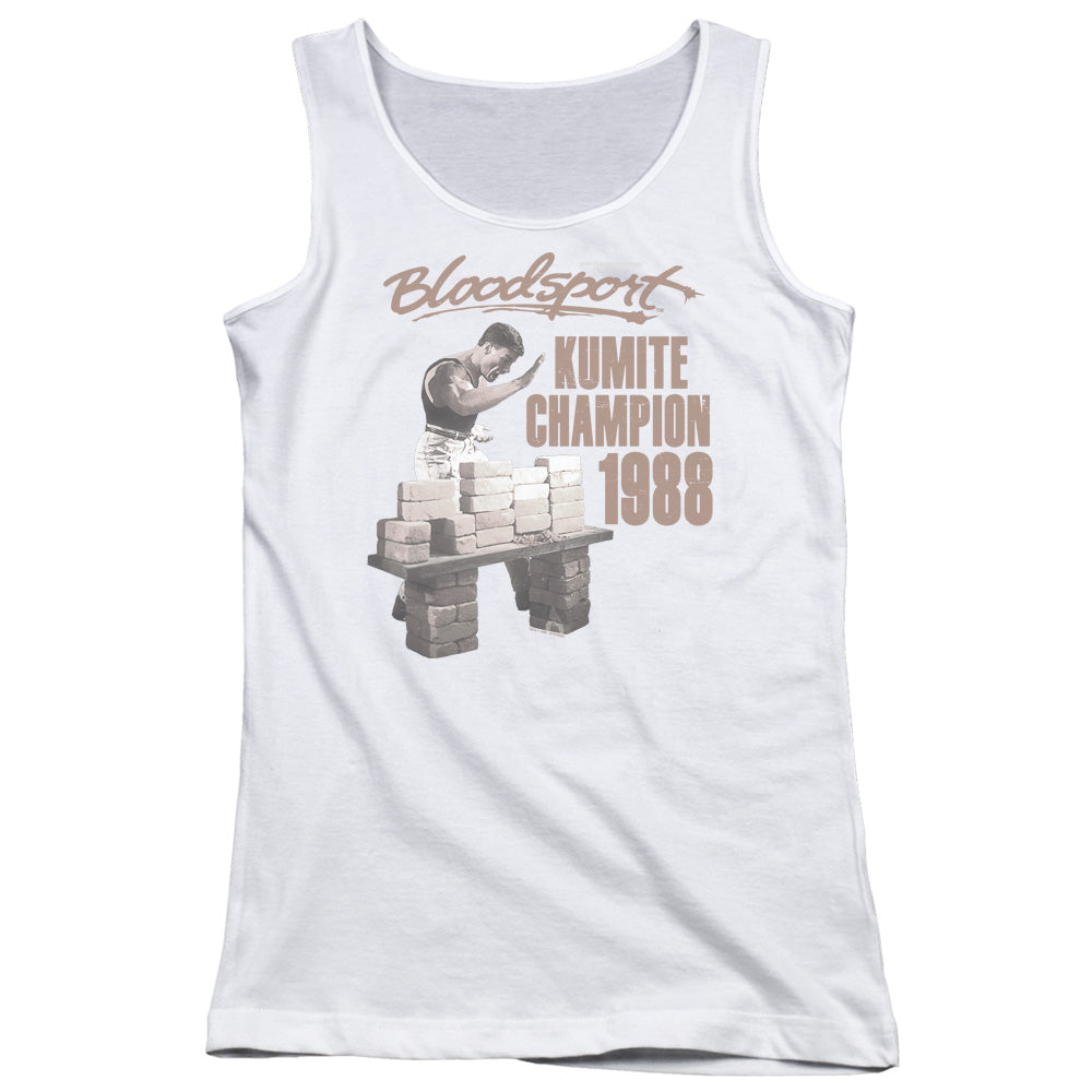 Bloodsport Dux Smash Womens Tank Top Shirt White