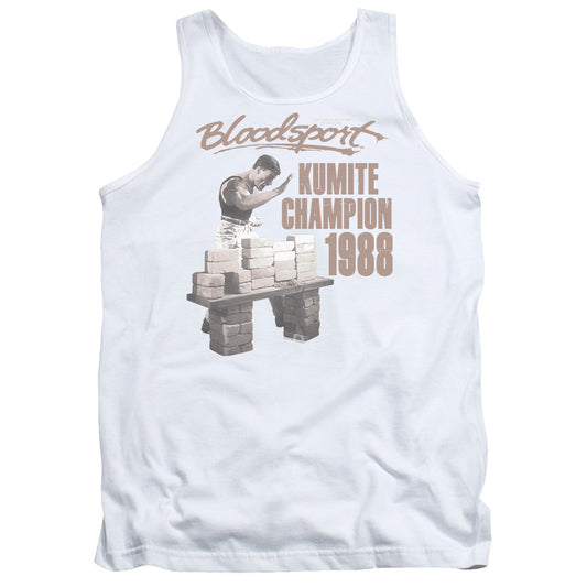 Bloodsport Dux Smash Mens Tank Top Shirt White