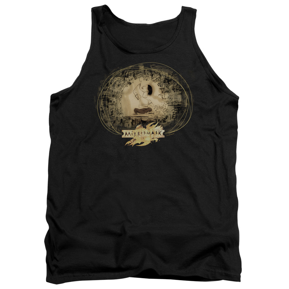 Mirrormask Sketch Mens Tank Top Shirt Black