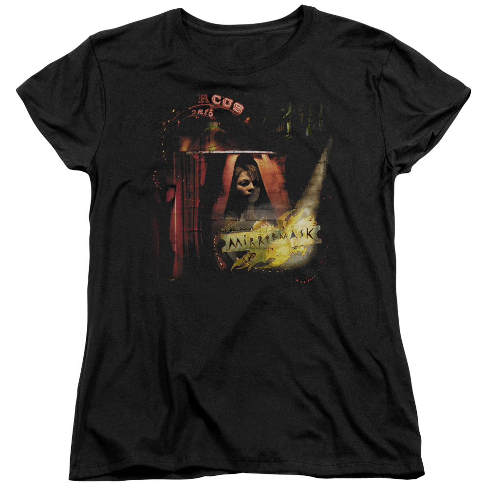 Mirrormask Big Top Poster Womens T Shirt Black