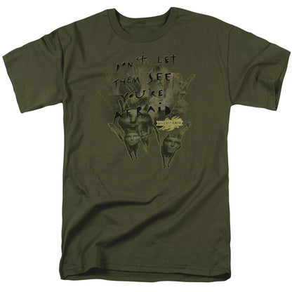 Mirrormask Dont Let Them Mens T Shirt Military Green Officially Licensed