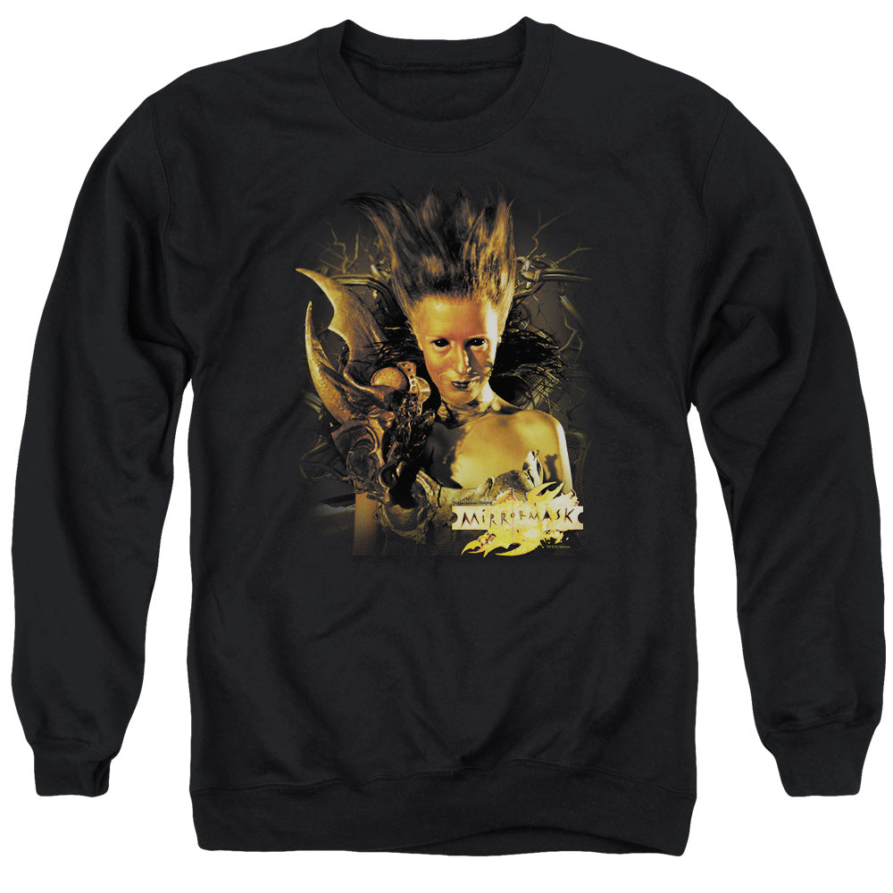 Mirrormask Queen Of Shadows Mens Crewneck Sweatshirt Black