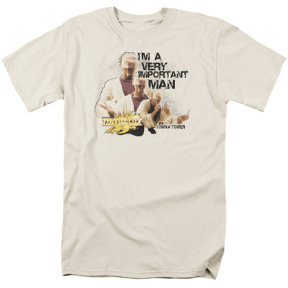 Mirrormask Important Man Mens T Shirt Cream