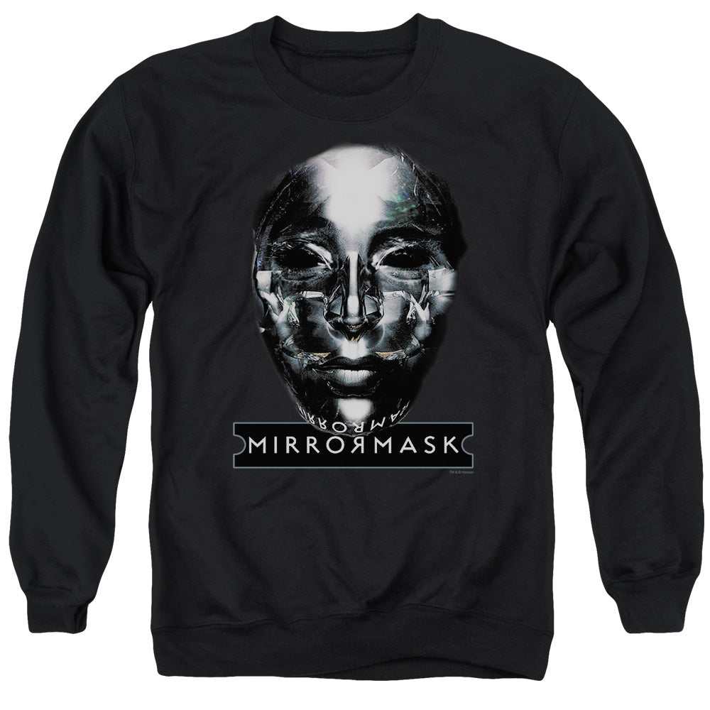 Mirrormask Mask Mens Crewneck Sweatshirt Black
