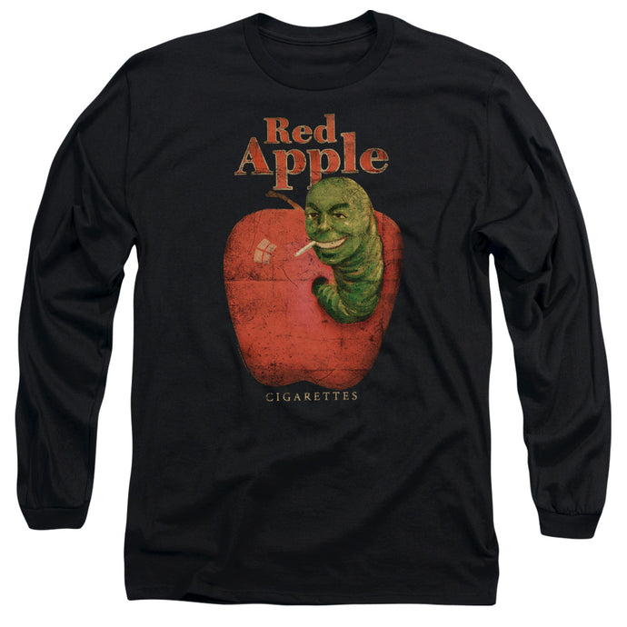 Pulp Fiction Red Apple Mens Long Sleeve Shirt Black