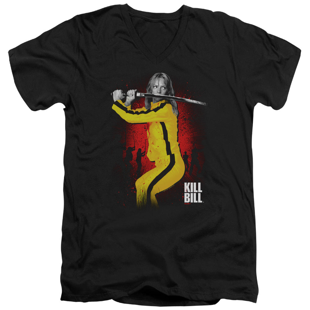 Kill Bill Surrounded Mens Slim Fit V-Neck T Shirt Black