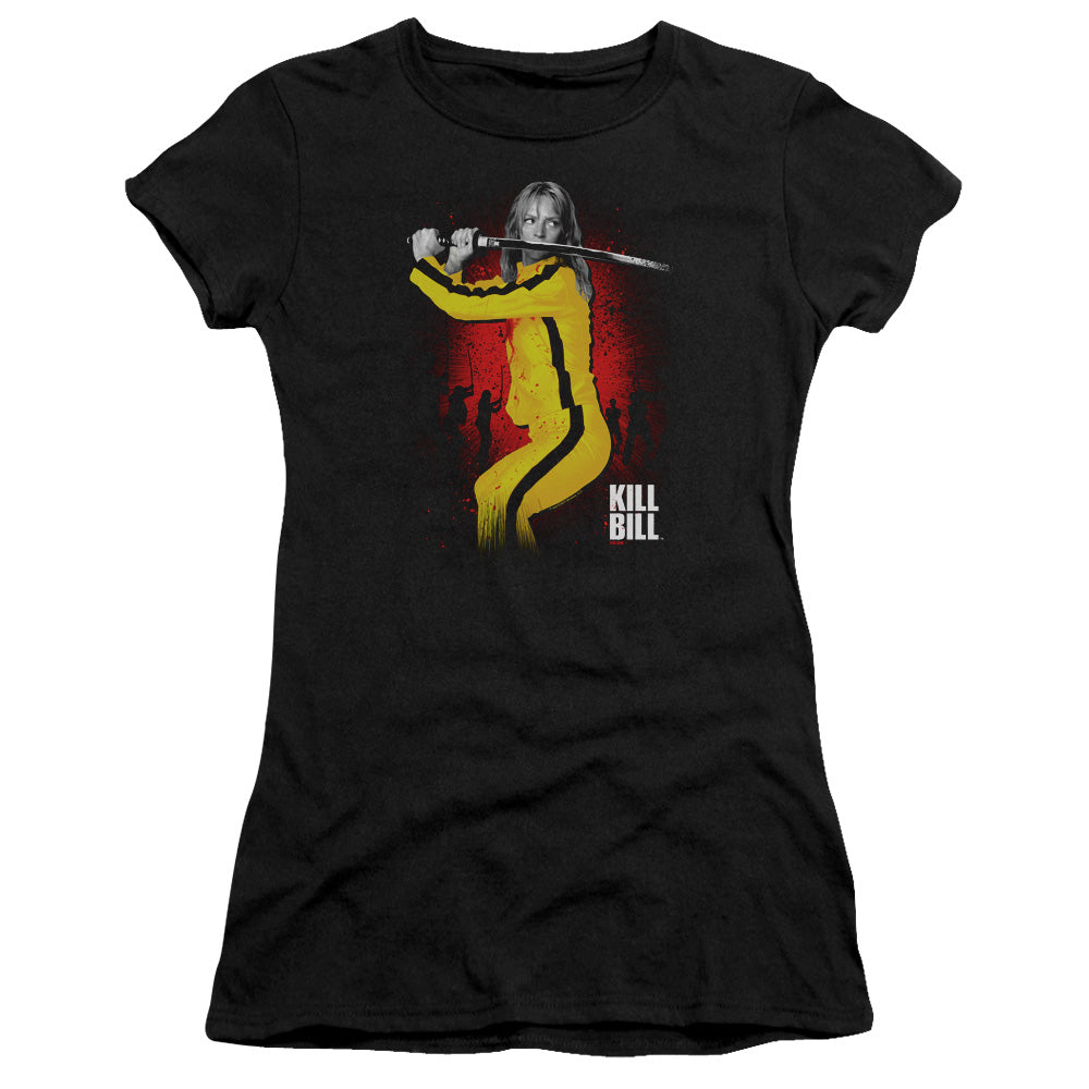 Kill Bill Surrounded Junior Sheer Cap Sleeve Womens T Shirt Black