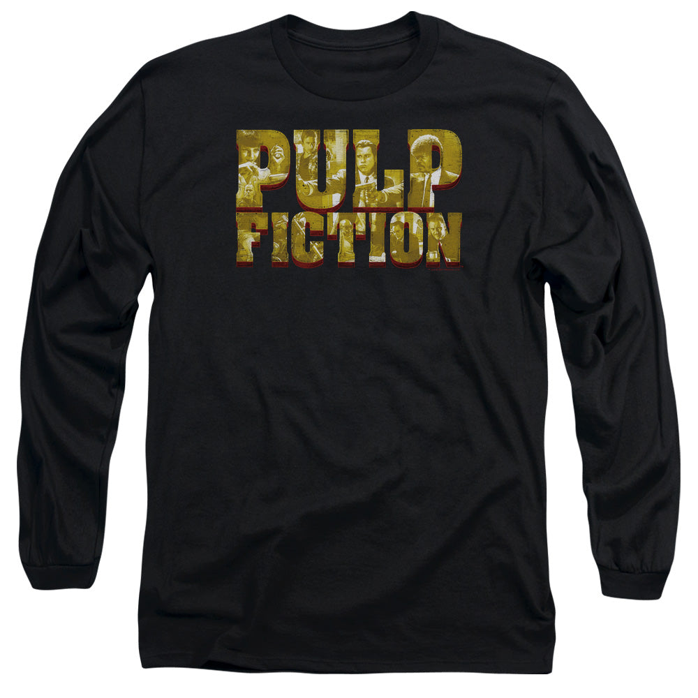 Pulp Fiction Pulp Logo Mens Long Sleeve Shirt Black