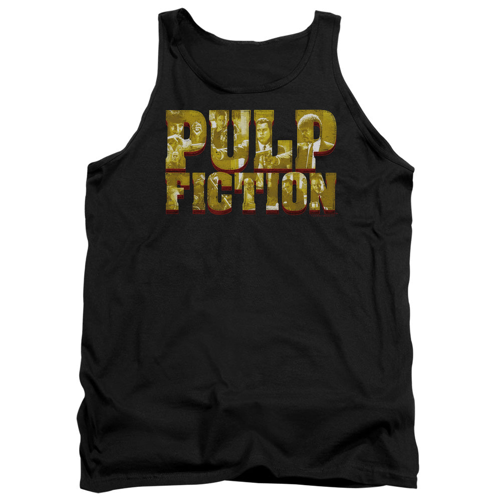 Pulp Fiction Pulp Logo Mens Tank Top Shirt Black