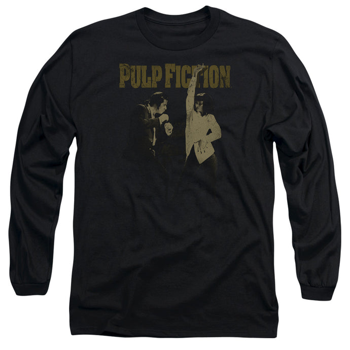 Pulp Fiction I Wanna Dance Mens Long Sleeve Shirt Black
