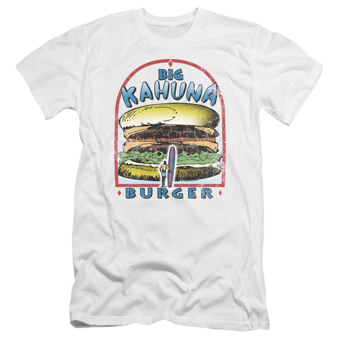 Pulp Fiction Big Kahuna Burger Premium Bella Canvas Slim Fit Mens T Shirt White