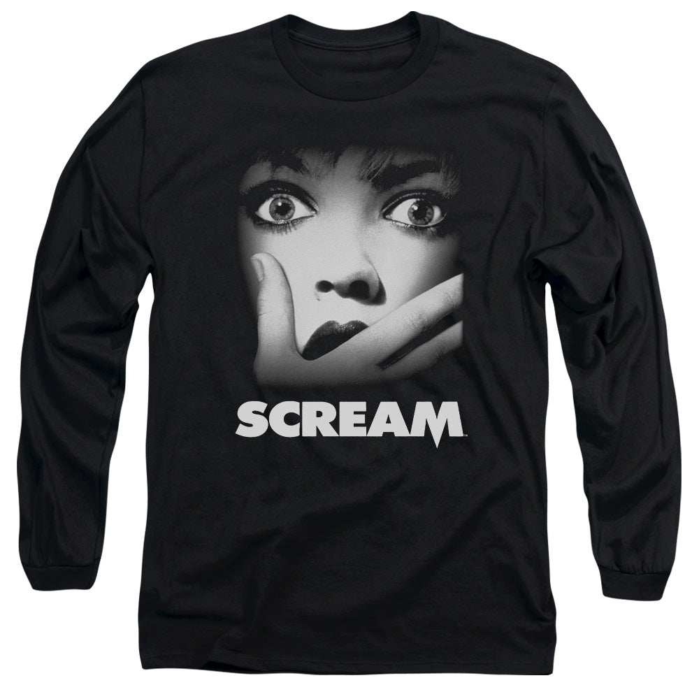 Scream Poster Mens Long Sleeve Shirt Black