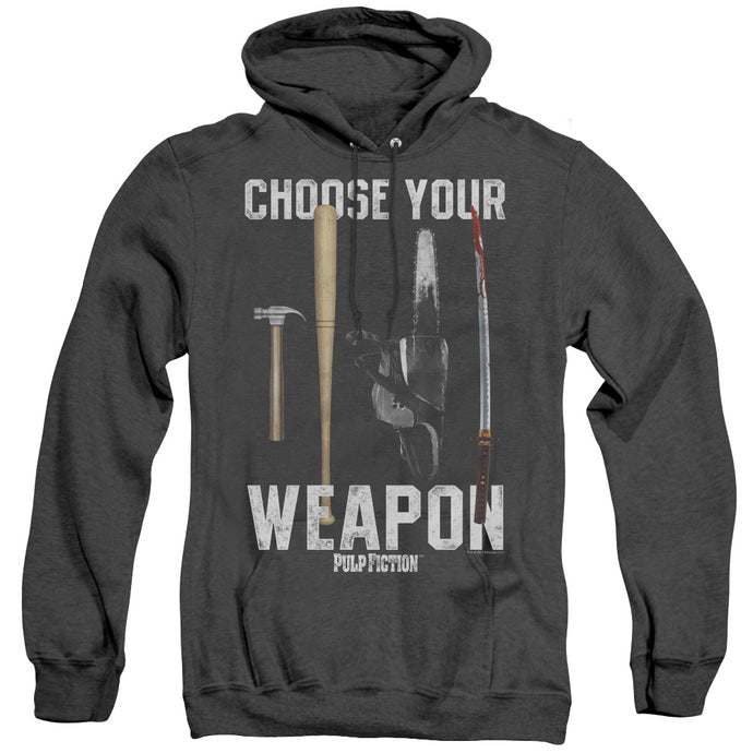 Pulp Fiction Choices Heather Mens Hoodie Black