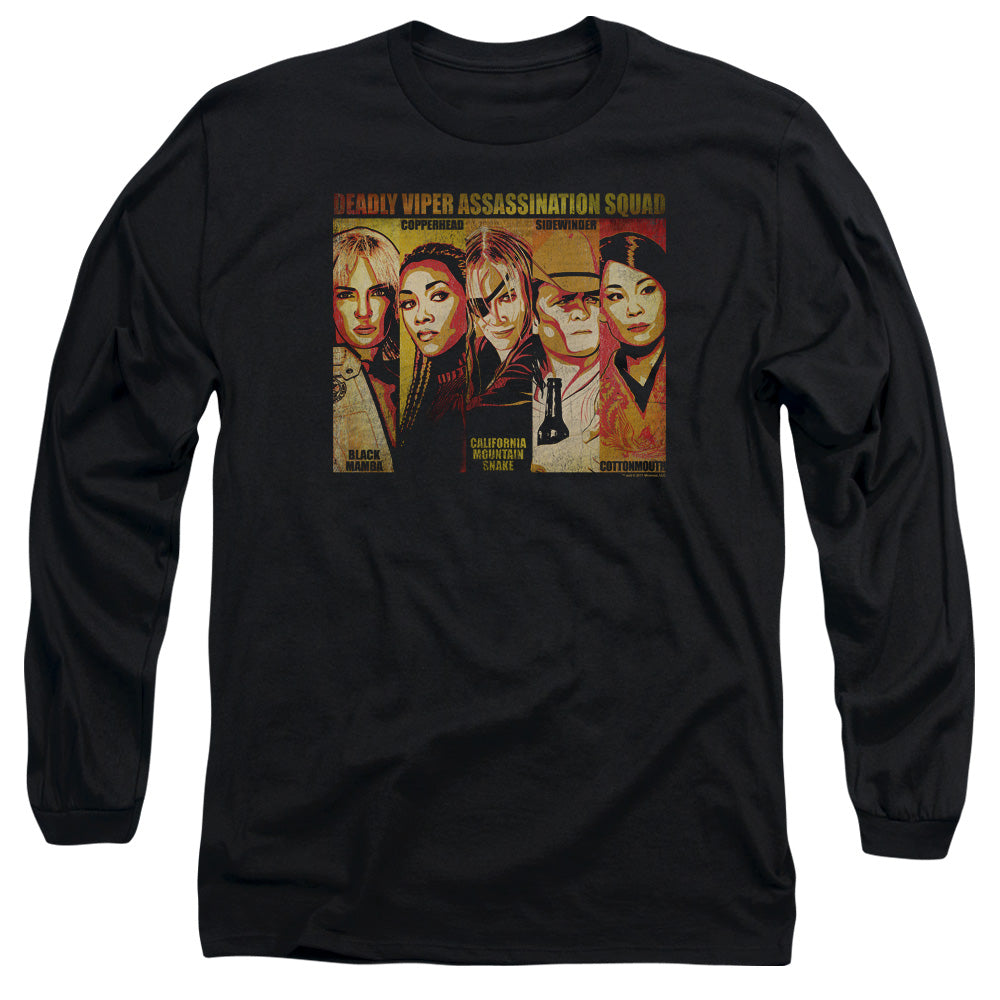 Kill Bill Deadly Viper Assassination Squad Mens Long Sleeve Shirt Black