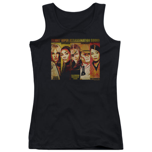 Kill Bill Deadly Viper Assassination Squad Womens Tank Top Shirt Black