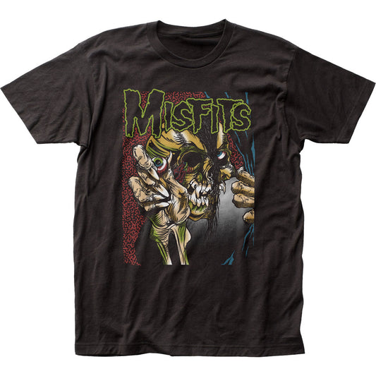 The Misfits Pushead Eyeball Color Mens T Shirt Black