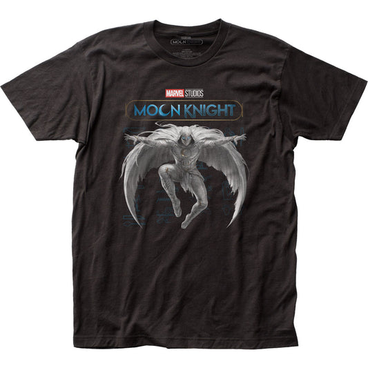 Moon Knight Jump Mens T Shirt Black