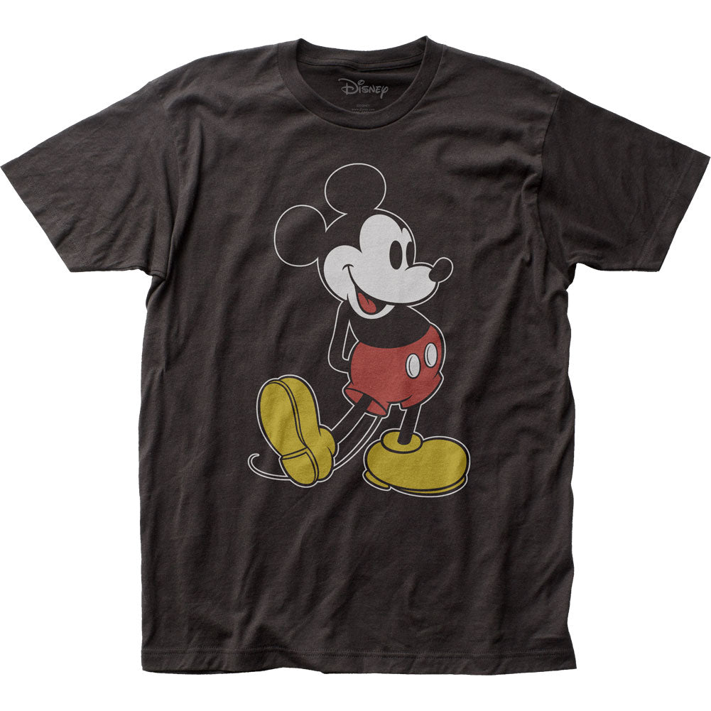 Mickey Mouse Pose Mens T Shirt Black