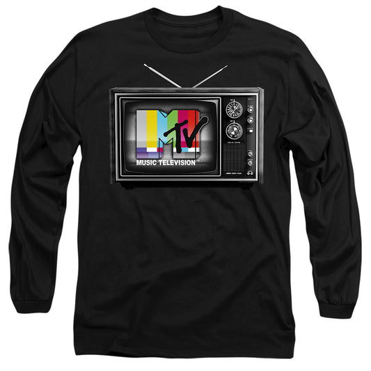 Mtv Mtv Tv Mens Long Sleeve Shirt Black