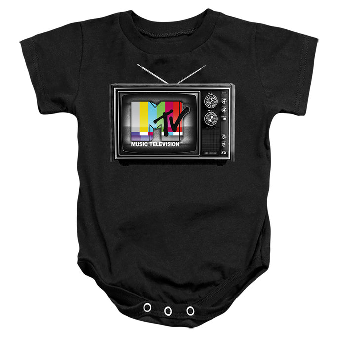 Mtv The Original Logo Infant Baby Snapsuit Black