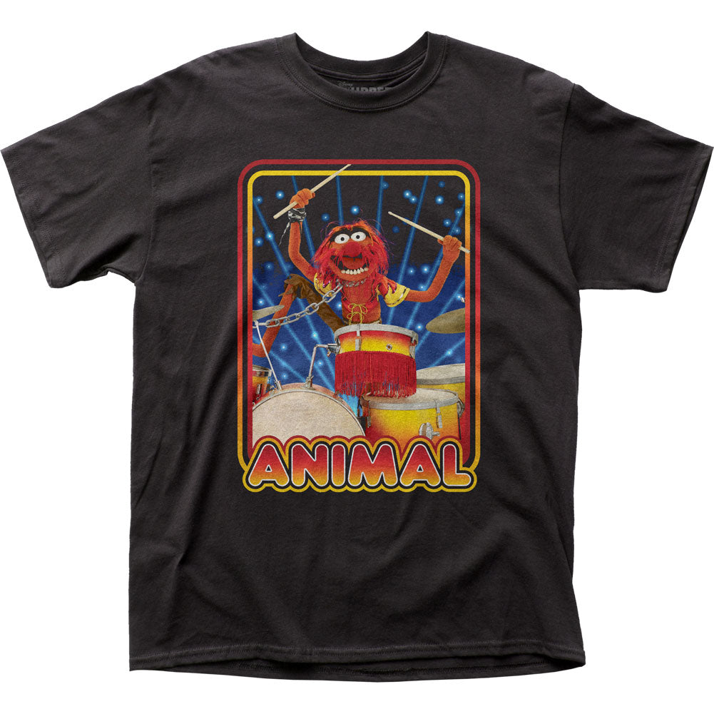 The Muppets Animal Mens T Shirt Black