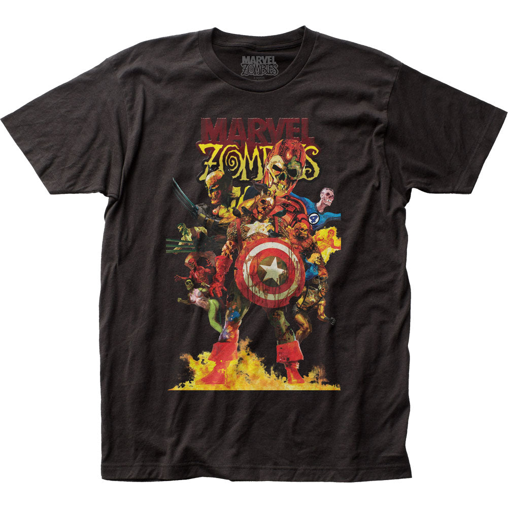 Marvel Zombies Zombie Avengers Mens T Shirt Black