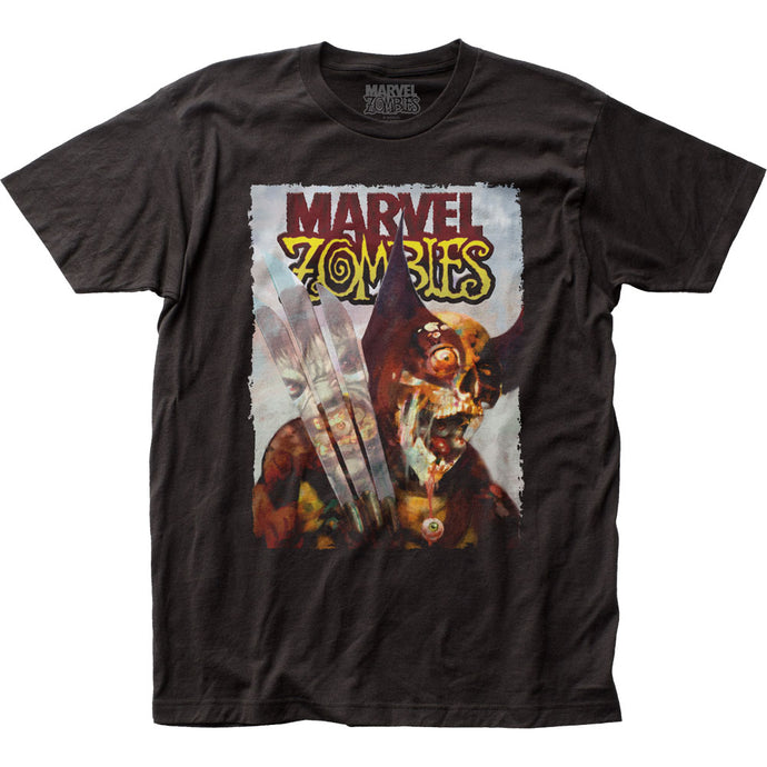 Marvel Zombies Wolverine vs. Hulk Mens T Shirt Black