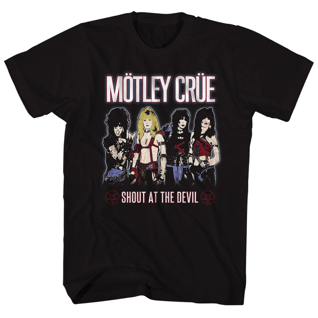 Motley Crue Shout At The Devil Mens T Shirt Black