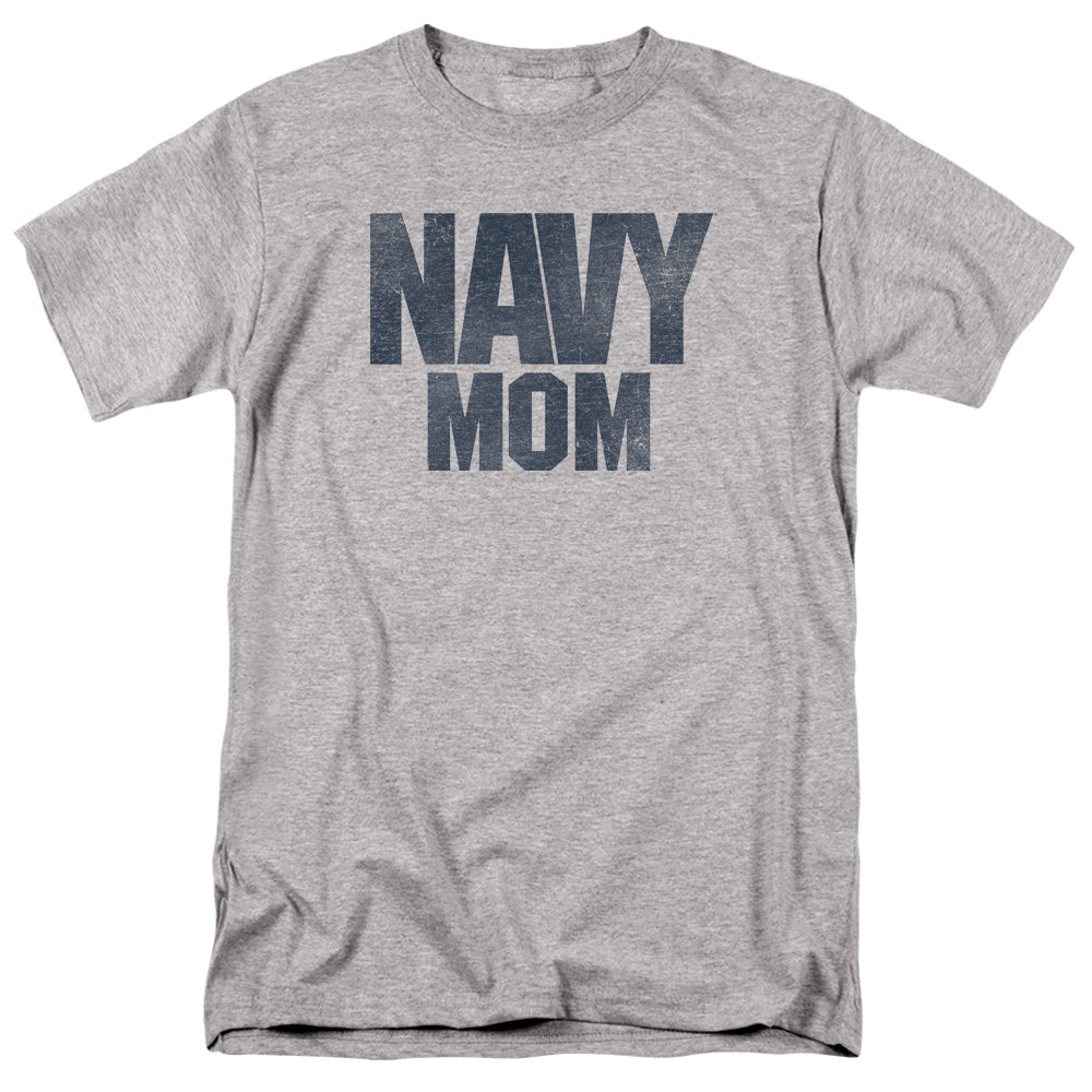 Navy Navy Mom Mens T Shirt Athletic Heather Officially Licensed