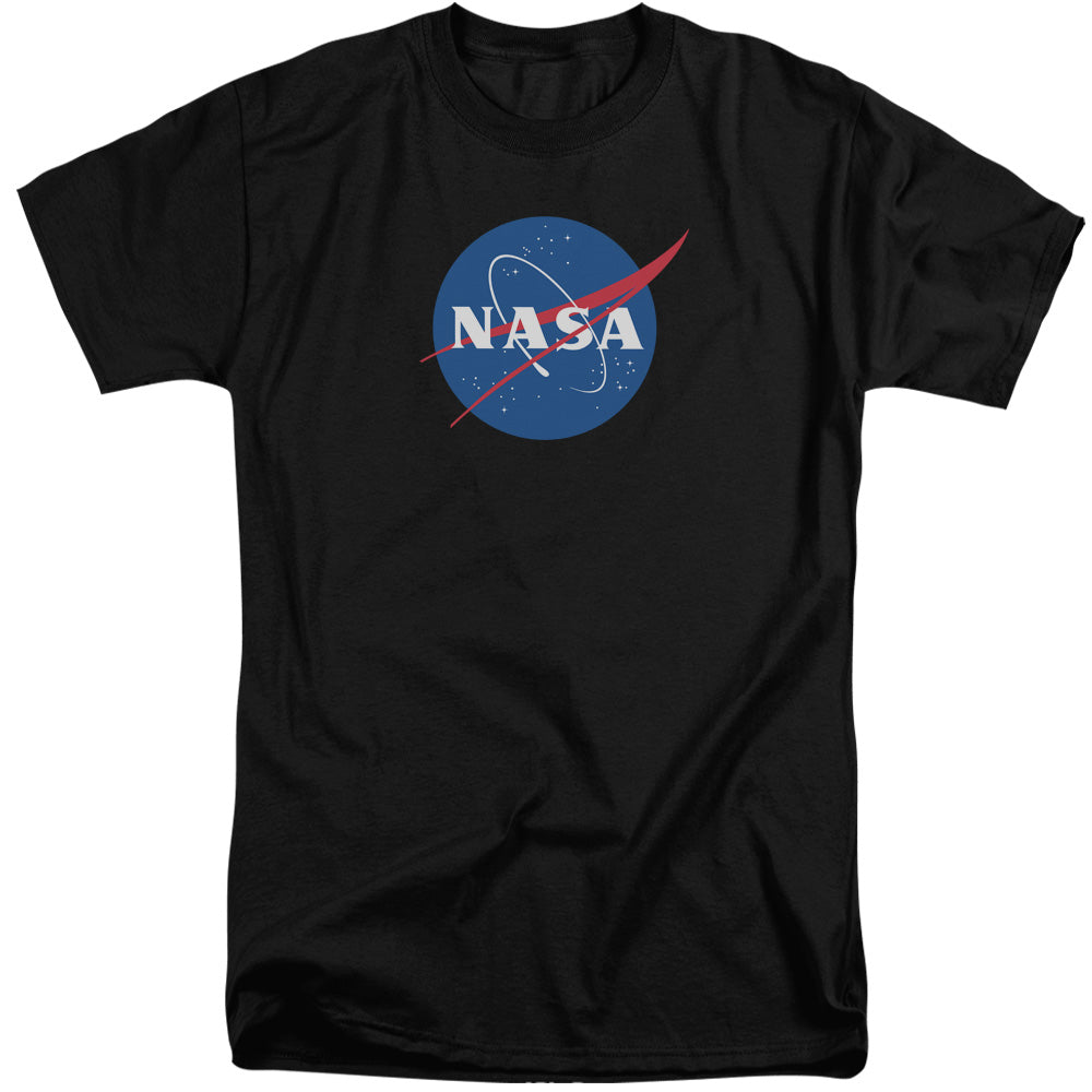 Nasa Meatball Logo Mens Tall T Shirt Black Officially Licensed