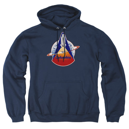 Nasa Sts 1 Mission Patch Mens Hoodie Navy Officially Licensed