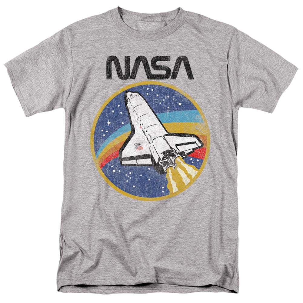 Nasa Shuttle Mens T Shirt Athletic Heather Officially Licensed