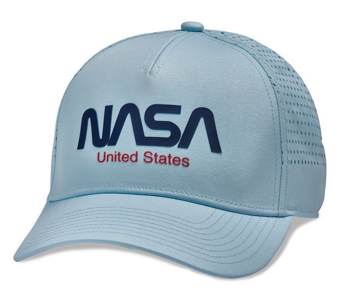 NASA Pacific Coast Curved Bill Hat Sky Blue